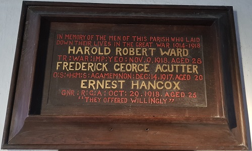 WW1 Plaque300