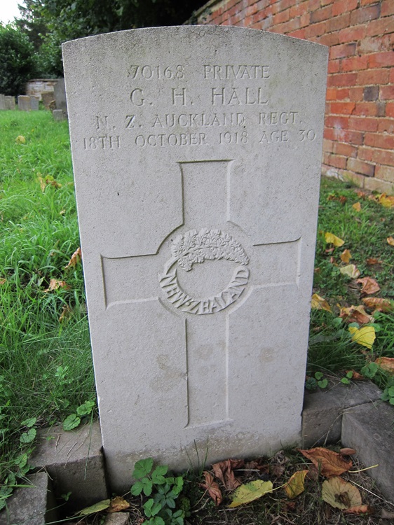 grave for GH Hall