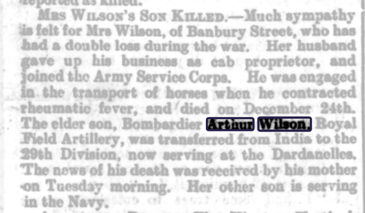 Arthur wilson