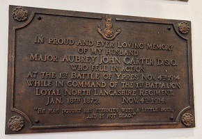 Maj AJ Carter Plaque200