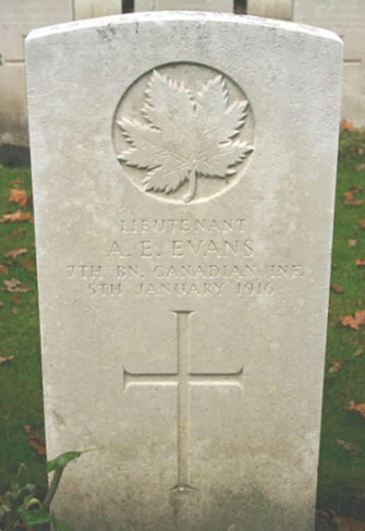 grave for ae evans