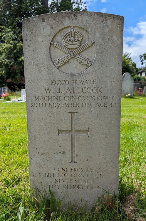 grave for wj allcock