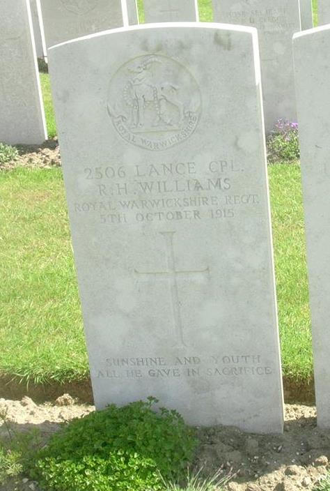 grave for rh williams
