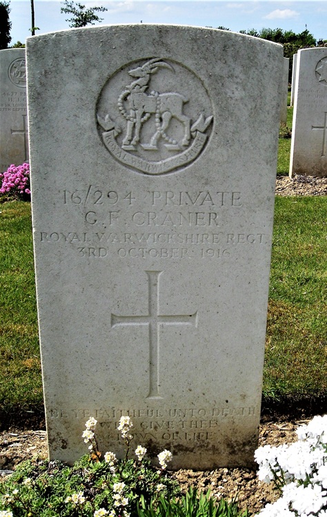 grave for gf cranmer