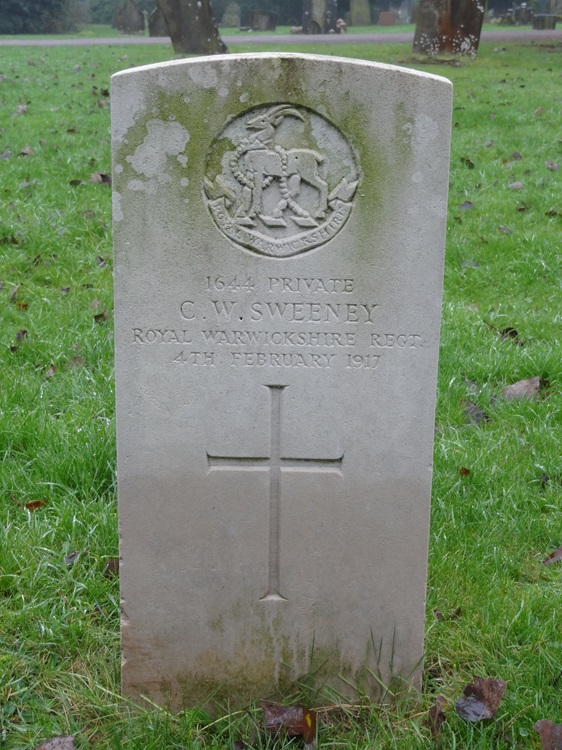Grave for cw sweeney