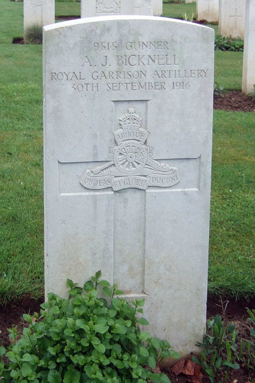 grave for aj bicknell