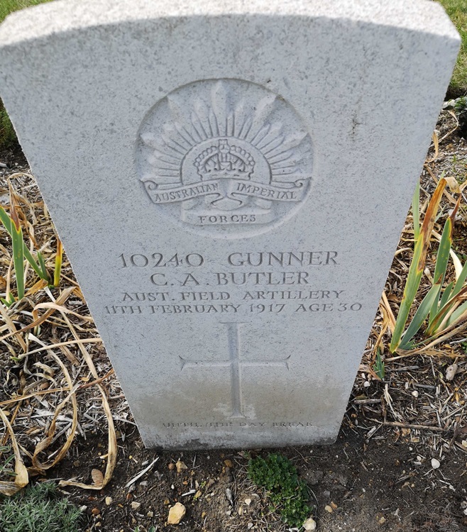 grave for ca butler