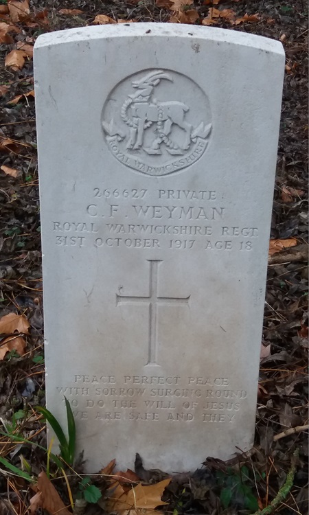 grave for cf weyman